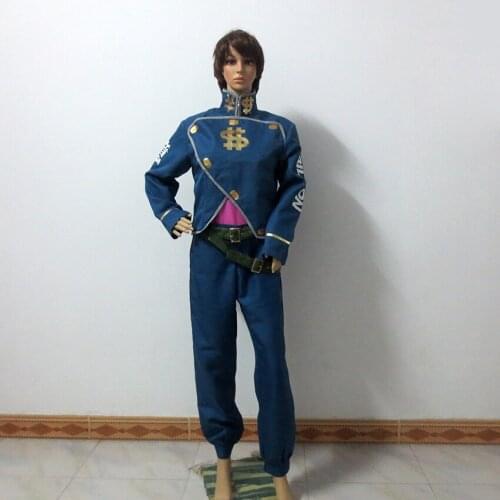 JoJos Bizarre Adventure Nijimura Okuyasu Cosplay Costume Halloween Uniform Outfit Customize Any Size