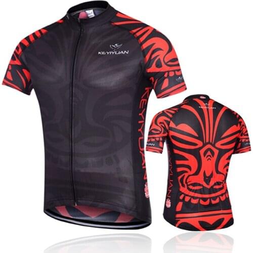 KEYIYUAN Spring Summer Mens Short Sleeve Breathable Mountain Bike Cycling Jacket Wielren Kleding Heren
