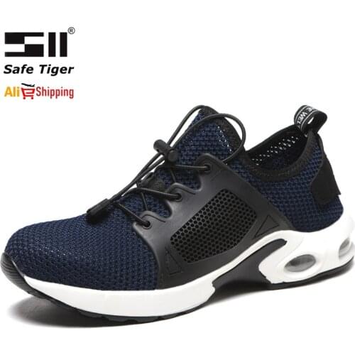 Lightweight Steel Toe Safety Shoes Men Puncture Proof Indestructible Work Boots Mens Steel Toe Shoes