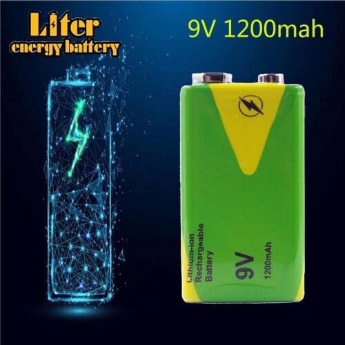 100% Original For Toys Smoke 9V 1200mAh rechargeable battery Low price and high quality for instruments lithium battery packs