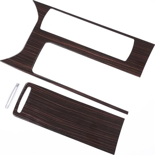 3 Pcs For Land Rover Range Rover Sport RR Sport 2014-2017 Red Ash Wood Style ABS Plastic Center Console Cover Trim Car Accessory