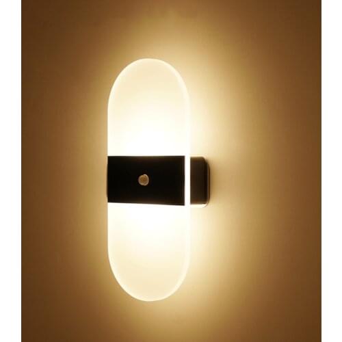 PIR Motion Sensor Human Detector Wall Light Cabinet Lamp 2 Modes USB Magnetic Fixing Design for Wardrobe Cabinet Closet Cupboard