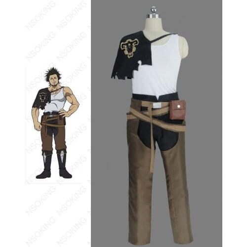 New Black Clover Yami Sukehiro Cosplay Costume Anime party Uniform Full Set custom made