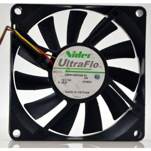 New original U80R12MHAB-53 12V 0.22A 8015 silent cooling fan