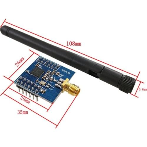 Zigbee CC2530 Zigbee Module UART Wireless Core Board Development Board CC2530F256 Serial Port Wireless Module 2.4GHz