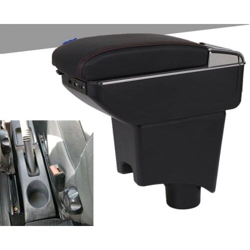 Armrest box For Renault Dacia Sandero Logan USB Charging heighten Double layer central Store content ashtray in car accessories