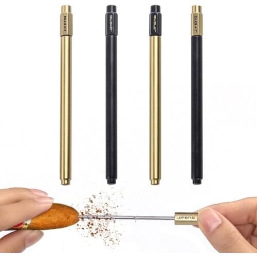Luxury Stainless Steel Cigar Needle Knife Drill Portable Puncher Cutter Ventilation Tool Smoking Accessories
