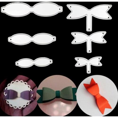 Julyarts Cutting Dies Silver Bow-tie Combination Embossing Stencil for DIY Scrapbook Paper Album Creative New Dies for Handwork
