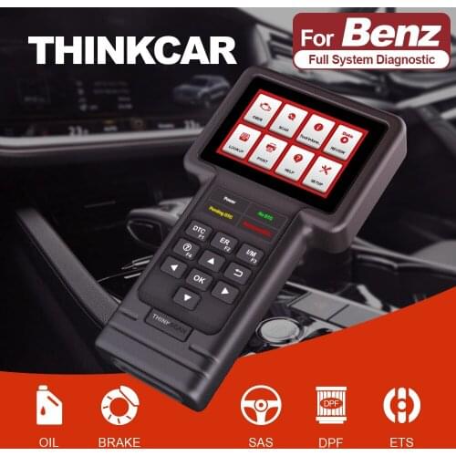Thinkcar 2021 Thinkscan S01 OBD2 Full System Code Reader Scanner Oil/Brake/SAS/ETS/DPF Reset Diagnostic Tool for Car Benz Brand