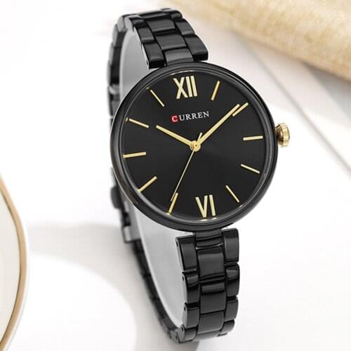 CURREN Women Watch Fashion Ladies Dress Casual Wristwatch Bracelet Stainless Steel Womens Quartz Watches Gifts Clocks Female