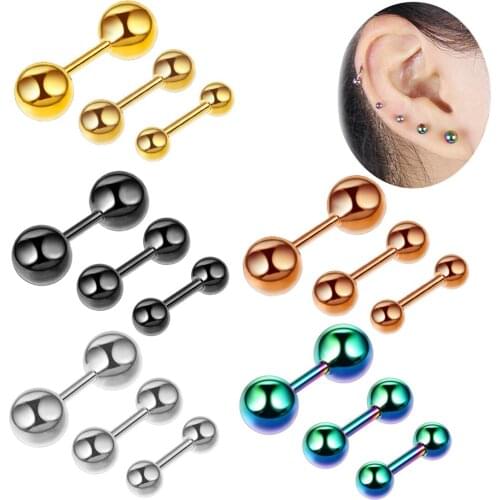1pcs Pierced earrings barbell small earrings ear bone nails body piercing women