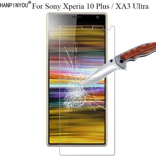 1 Pc / 2 Pcs 9H 2.5D Tempered Glass Screen Protector For Sony Xperia 10 Plus / XA3 Ultra 6.5" Protective Film + Clean Tools