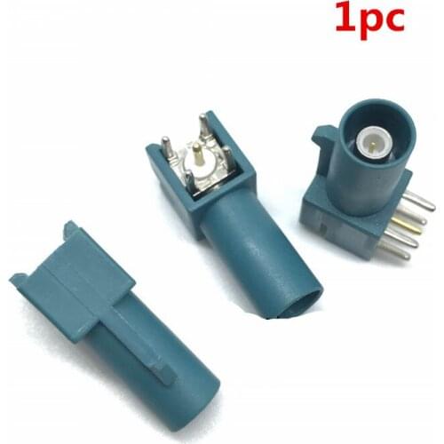 1pc for Volkswagen FAKRA-Z male curve SMB coaxial radio frequency antenna male head universal neutral aqua blue