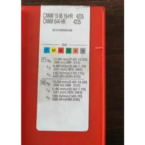 10PCS CARBIDE INSERT CNMM190616-HR4235