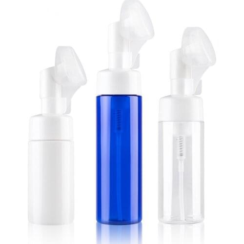 100ml Silica gel brush head foam bottle Foaming bottle cleansing Mousse bottle DIY foaming bottle