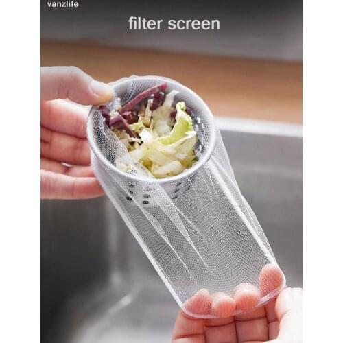 100pcs/vanzlife Kitchen sink sink filter wash dish pool screen floor drain hair sewer bag garbage net filter screen