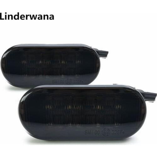 For VW Bora Golf 3/4 Lupo Passat 3B Sharan Vento T5 Polo Car LED Turn Signal Side Marker Light Indicator Warning Lights 2pcs