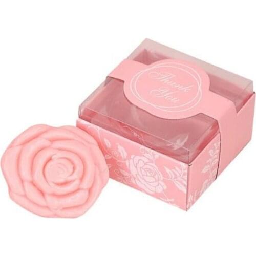 20pcs/lot Rose Flower Nest Egg Baby Shower Valentines Lovers Soap Weeding Party Scented Soap Savon Graduation Souvenirs