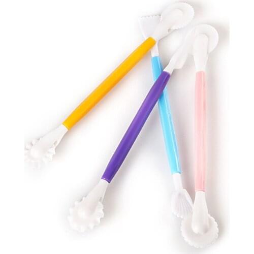 3Pcs/Set Fondant Cake Decorating Modelling Tools 8 Patterns Flower Decoration Pen Pastry Carving Cutter Baking Craft Cake Molds