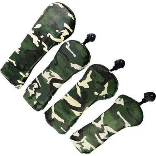 4 Pieces Interchangeable Adjustable Wear Resistant Golf Club Head Covers 1 3 5 UT Club Cover for Golf Love