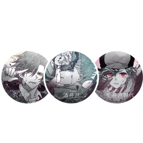 Anime ID:INVADED Cosplay Props Cartoon Posdcard Badge Broochs Emblem Shirt Lapel Pin Collections Accessories Gifts Favor Funny