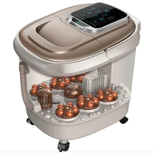 Automatic Foot Bath Footbath Electric Massager Heating Foam Electronic Feet Barrel Plantar Massage Leg Machine Deep Basin Home
