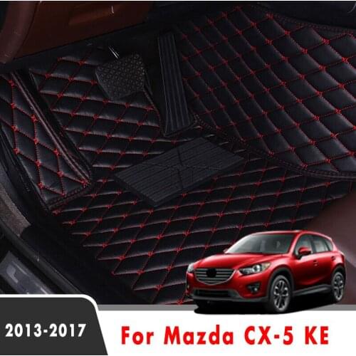 Car Floor Mats For Mazda CX-5 KE 2017 2016 2015 2014 2013 Auto Interior Accessories Waterproof Covers Styling Decoration Rugs