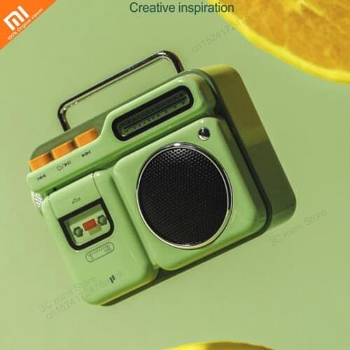 Youpin Bluetooth Speaker Literary Mini Speaker Retro Radio Portable Cool Stone Speaker