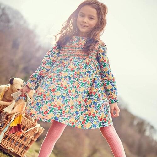 Baby Dress Girls Dresses baby girls Clothes Kids Kids Baby Teen Girls Floral Print Long Sleeved Knit Princess Dress Clothes