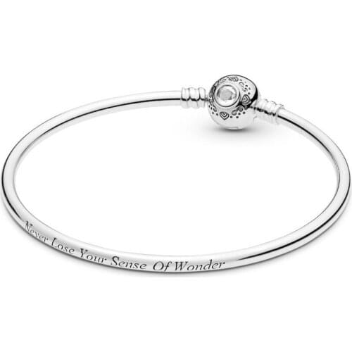 Diseny Jasmine & Aladdin Bangle Bracelet New 100% 925 Sterling Silver Diseny Bracelet Fit European Charms Diy Jewelry
