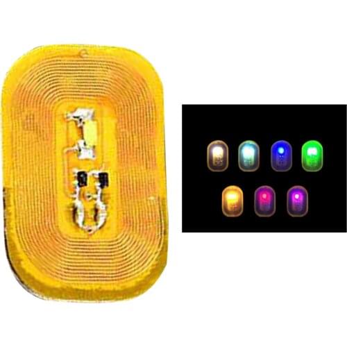 Women Shiny NFC Nail Art Tip Sticker Chip Manicure Party Decor White Light