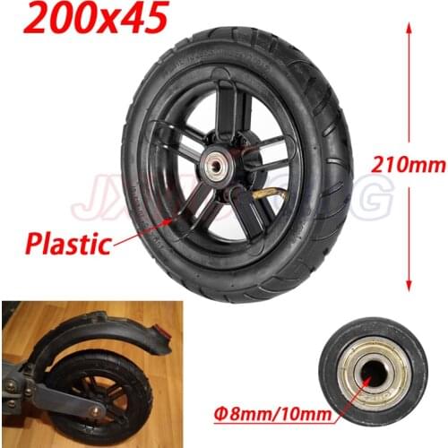 8mm 10mm inner hole Good quality wheel 200x45 wheel 8 inch Castor Wheel with Tyre & Tube motorcycle parts electric scooter