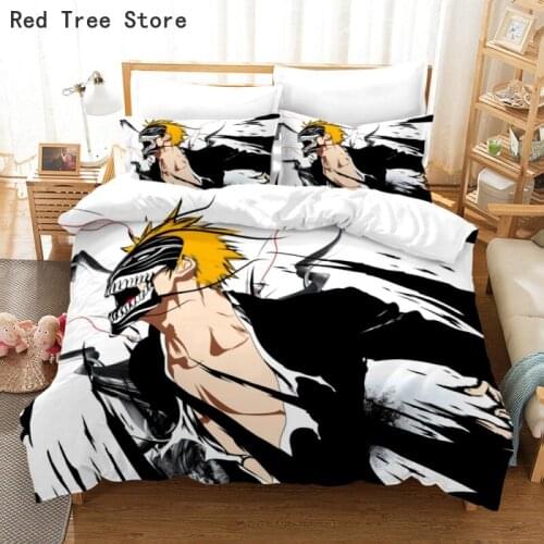 Cartoon Anime 3D Printed Bedding Set Custom Design Kids Teens Duvet Cover Pillowcase 2-3pcs Bedclothes Twin Full Queen King Size