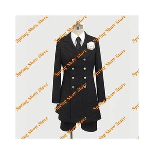 Black Butler Ciel Phantomhive Devil Black Suit Anime Cosplay Costume Custom Made Uniform