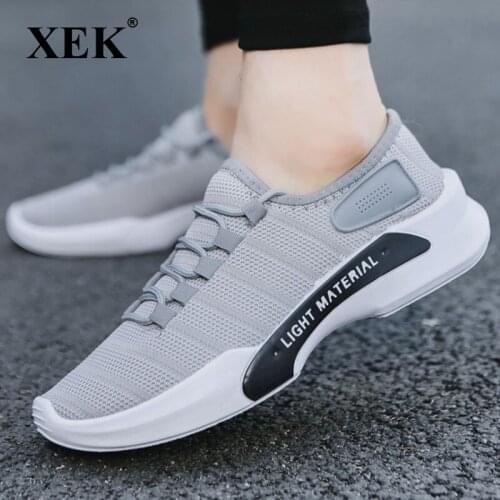 XEK 2018 new Light mens casual shoes Mesh Breathable Man Shoes fashion sneakers ZLL171