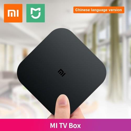 Original Xiaomi MI TV Box Set White Black 4C 4K TV Cortex-A53 Quad Core 64bit 1G + 8G 2.4G WiFi Set Top Box Chinese language