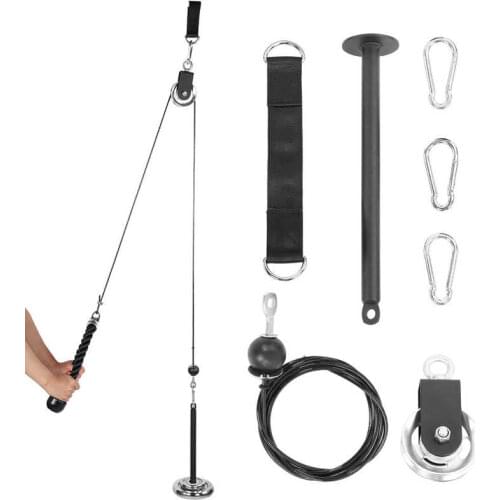 DIY Home Gym Lift Pulley System Fitness Equipment Strength Training Kit Lift Pulley System with Loading Pin