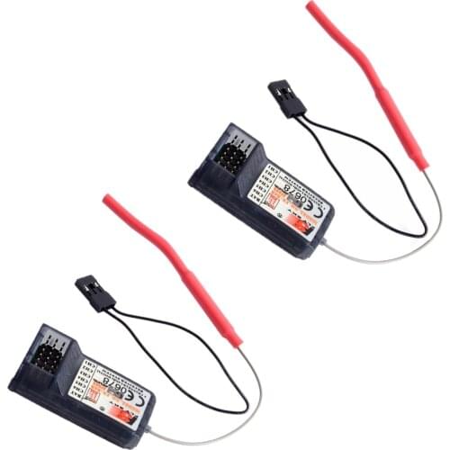 1/2PCS FlySky FS-R6B 2.4Ghz 6CH RC AFHDS FS R6B Receiver for T6 i6 i10 CT6B TH9x Remote Control Transmitter DIY Spare Parts