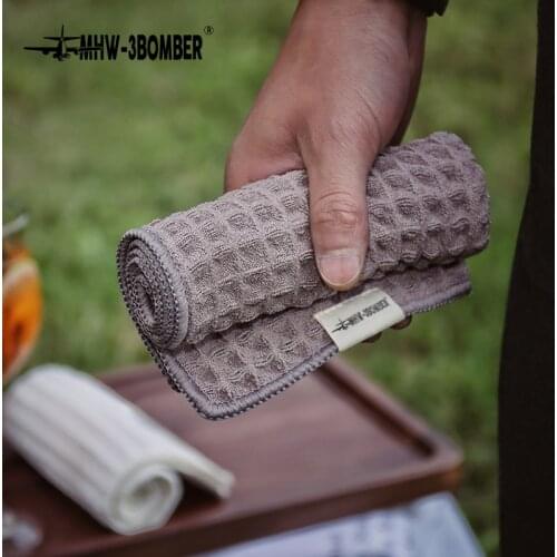 Coffee Machine Cleaning Cloth Waffle Weave Dish Cloths Absorbent Cotton Kitchen Drying Dish Bar Counter Towels For Cleaning