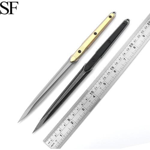 SF New 4 Colors HN-9 Tea Knife CNC Crowbar 440c Vicissitudes Stone Washing Blade Outdoor Portable Camping Edc Tool