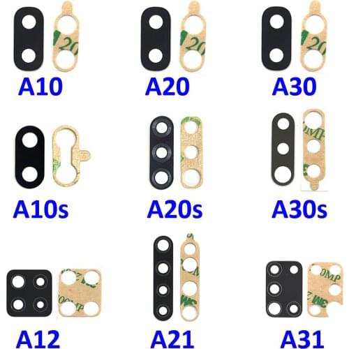 Back Rear Camera Glass Lens With Glue For Samsung A10 A20 A30 A40 A50 A70 A31 A42 A51 A71 A21S A30S A10s A20s A02 A02s A12 A21