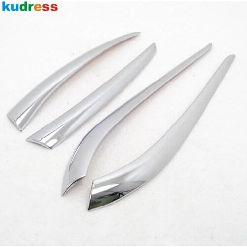 Rear Lamp Cover Trim Taillight Adornment Strips 4PCS ABS Chromed Lamp Shade Frame Decoration For Nissan Qashqai 2015 2016 2017