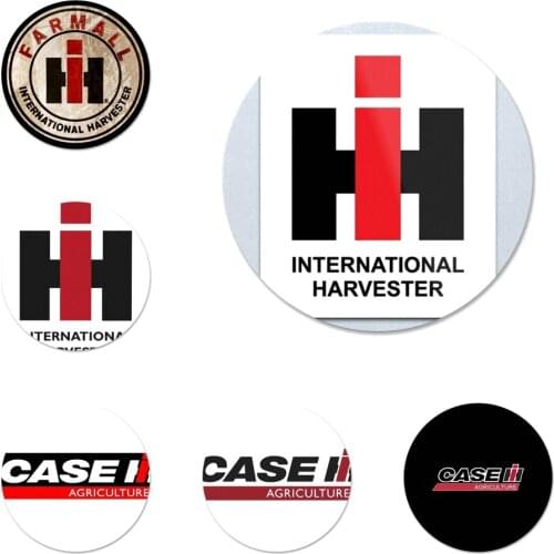 58mm CASE IH Tractor logo Icons Pins Badge Decoration Brooches Metal Badges For Clothes Backpack Decoration