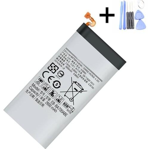 1x 2600mAh Battery Replacement For Samsung Galaxy A7 2015 A700FD SM-A700 A700 EB-BA700ABE Phone Batteries + Repair Tools kit
