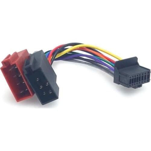 1 Pc 16 Pin Car Tail Line Stereo Radio Player ISO Wiring Harness Connector Audio Cable For Pioneer 2003 Vehicle Car Accessories