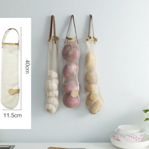 1Pc Creative Hanging Fruit and Vegetable Storage Net Bag Portable Kitchen Multi-function Hollow Breathable Bags