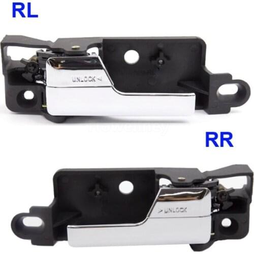 2 pcs 6E5Z5422601A 6E5Z5422600AA For Lincoln MKZ Mercury Milan Ford Fusion Left/Right Inner Inside Interior Door Handle Chrome