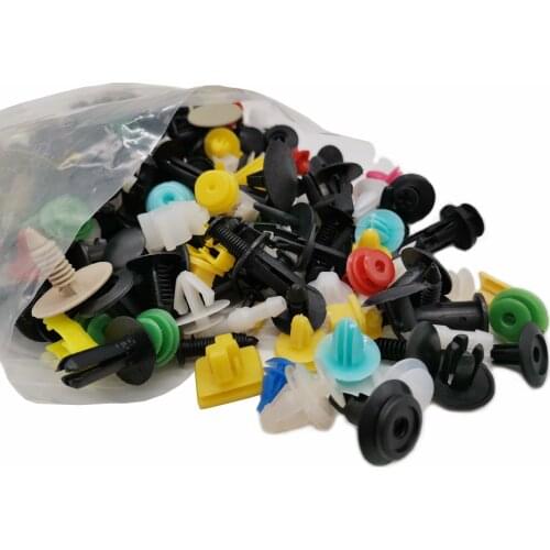 200Pcs Car Rivet Door Panel Fender Plastic Fastener Vehicle Retainer Clips Bumper Random Mixed Expansion Screw Buckle