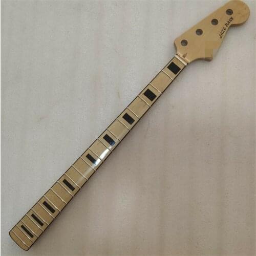 4 String 20 Frets Maple JAZZ Bass Guitar Neck Replacement 34 Inch Gloss