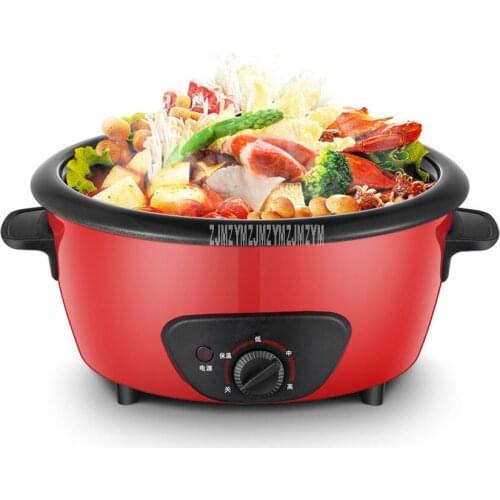 4L Electric Hot Pot Multi Cooker Pot Separatable Non-stick Coating Electric Cooking Machine Stewing Hotpot Cooker 1450W RHG-40A1